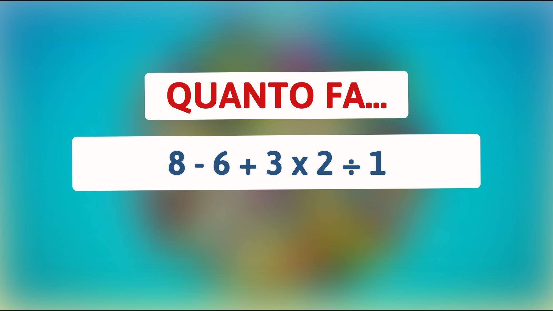 \"Sai Risolvere Questo Semplice Indovinello che Sta Sfidando la Logica dei Geni?\""