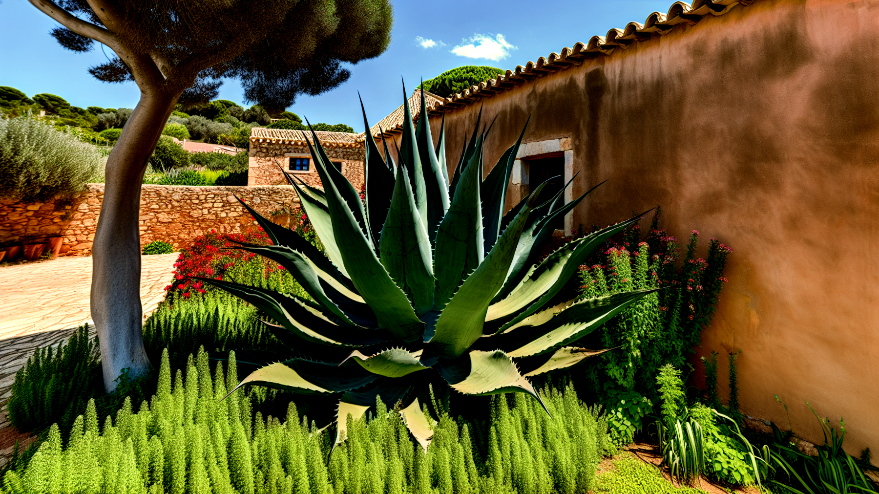 Agave giardino sostenibilità"