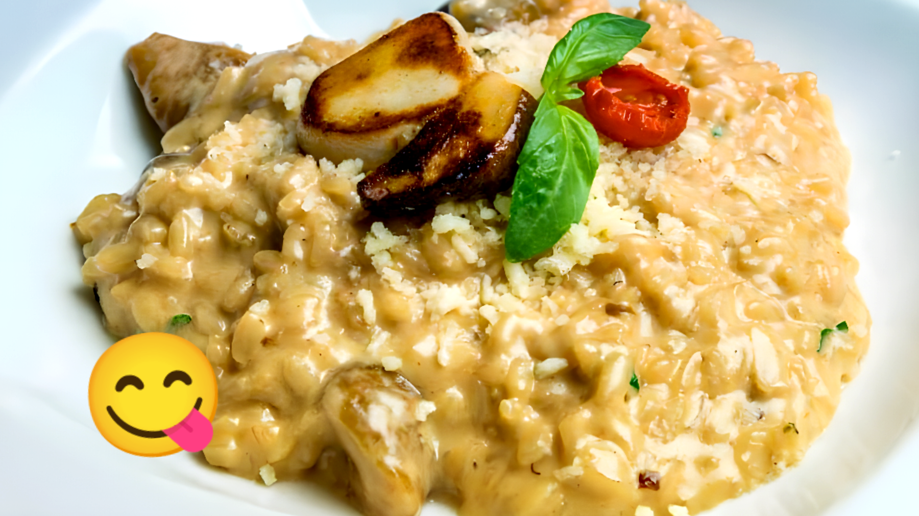 Formaggio magico nel risotto!"