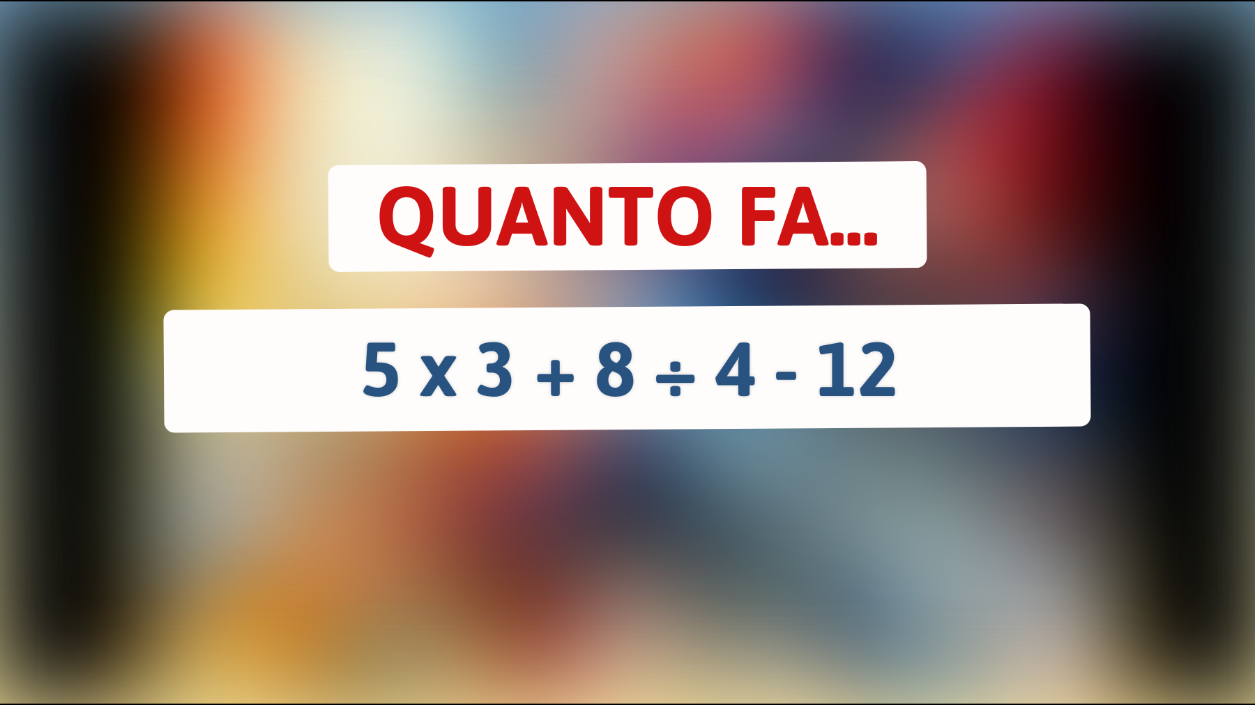 La sfida matematicamente impossibile: riesci a risolvere il calcolo che mette in crisi le menti più brillanti?"