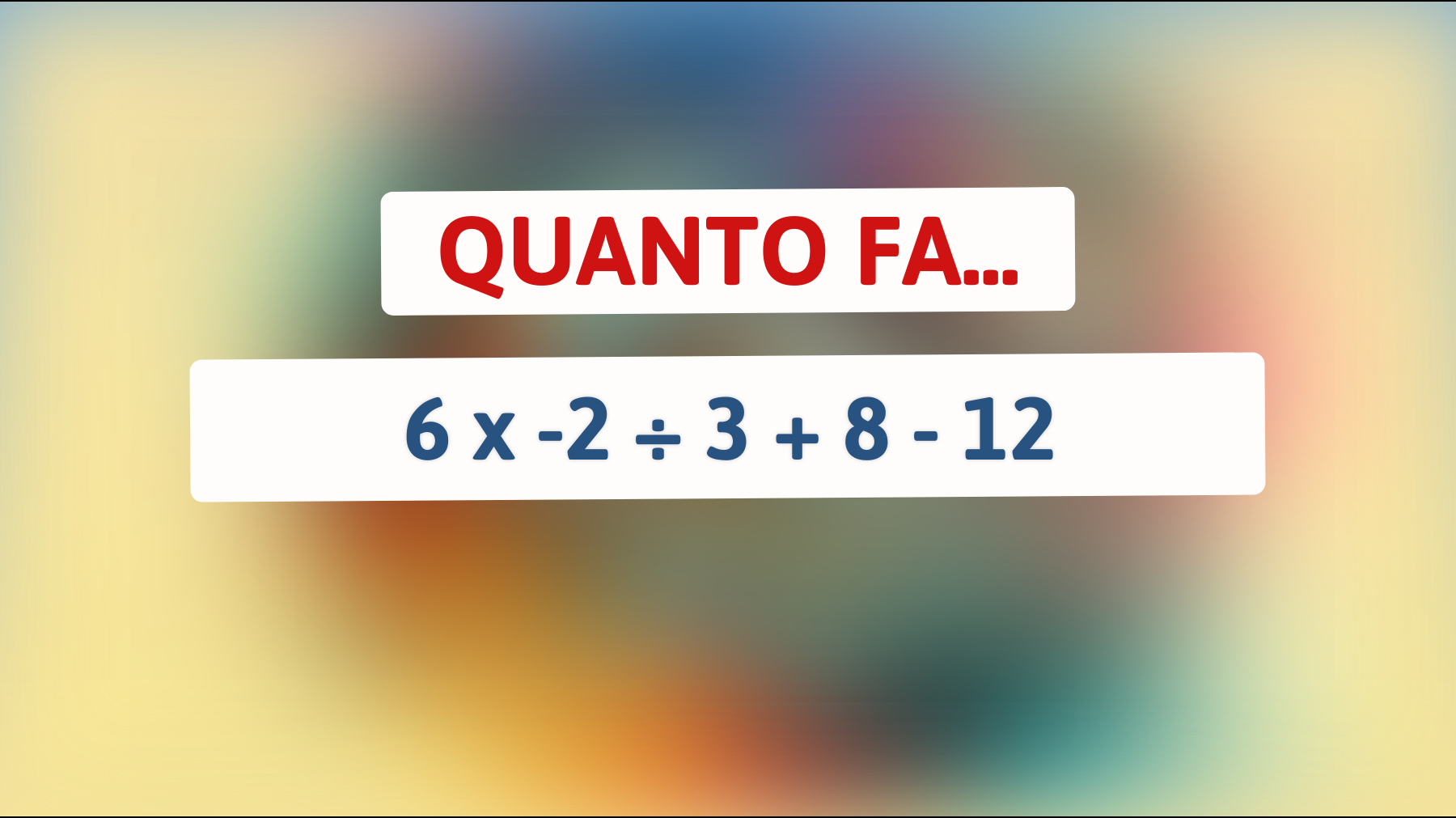 Sfida il tuo cervello con questo indovinello matematico che solo i veri geni risolvono al volo!"